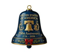 Bell Ornaments, decoración 250th conmemorative 2D Doorbell, 250th Arcylic Conmemorative Bell Ornament, Home For School Park Fireplace Festival Backyard Pathway Garden Fence Parade