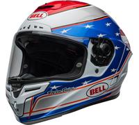 Bell Race Star DLX Flex Beaubier 24 Casco, blanco-rojo-azul, tamaño S para Hombres