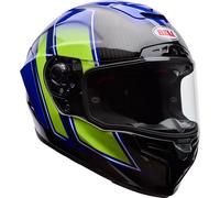 Bell Race Star DLX Flex Grid Casco, Azul/Amarillo, Talla XXL (63/64)