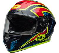 Bell Race Star DLX Flex Xenon Casco, negro/rojo/amarillo, Talla S (55/56)