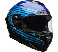 Bell Race Star DLX RSD Dash Carbon Casco, Azul oscuro/azul claro/negro, Talla S