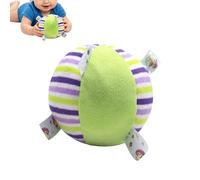 Bell Rattle Soft Ball, Multicolor Plush Sphere, Gentle Squeeze Toy with Chime, Fabric Sensory Orb, Nursery Learning Play Object Details, Children Celebration Nursery Playtime Usage
