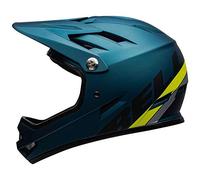 BELL Sanction Casco de Bicicleta de montaña, Unisex Adulto, Azul Mate y Azul, S | 52-54cm