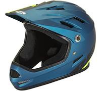 BELL Sanction Casco de Cara Completa, Unisex, Agility Matt Blue/Hi-Viz, XS 48-51cm