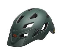 Bell Sidetrack Child - Casco para Bicicleta, Unisex, Color Verde Mate, Naranja, Unisize, 47-54 cm