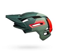 BELL Super Air R MIPS Casco de Bicicleta MTB, Hombres, Mate/Verde Brillante/Infrarrojos, L | 58-62cm