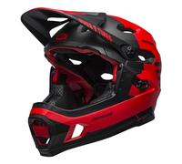 BELL Super Dh MIPS Casco de Bicicleta, Unisex Adulto, Rojo Mate y Negro Brillante, M | 55-59cm