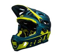 BELL Super DH MIPS Casco para Bicicleta de montaña, Unisex Adulto, Azul Mate/Azul Brillante, M | 55-59cm