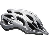 Bell TRACKER CE casco de bicicleta - In-Mold policarbonato - 25 aberturas de ventilación - visera desmontable - sistema ERGO-FIT - ajuste regulable - Matte Silver, talla: M/L