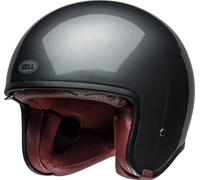 Bell TX-501 Solid Casco Jet, negro-gris, tamaño XL para Hombres
