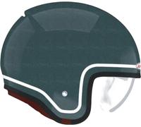 Bell TX501 Classic Casco jet, Verde azulado, Talla L