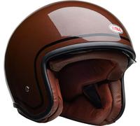Bell TX501 Classic Gloss Casco a reacción, Marrón oscuro, Talla XS (53/54)