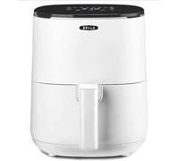 BELLA 3L l Touchscreen-Luftfritteuse, ölfreies Frittieren, spülmaschinenfeste Antihaft-Pfanne und Frittiergestell für einfache Reinigung, mattes weiß