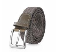 Bella Accessori Cinturón elástico trenzado para hombre y mujer cinturón de tela Correa elástica trenzada con hebilla de aleación de zinc Causal Unisex, 115cm Larghezza 3.5cm