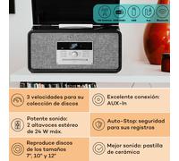 Bella Ann Equipo estéreo Tocadiscos Radio DAB+/FM USB Bluetooth