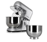 Klarstein Bella Argentea Set Robot de cocina y accesorios (1200W de potencia, velocidad ajustable, acero inoxidable) - plateado