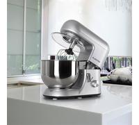 Klarstein Bella Argentea Set Robot de cocina y accesorios (1200W de potencia, velocidad ajustable, acero inoxidable) - plateado