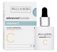 BELLA AURORA - Pack Advanced Booster Vitamina C 30 ml + Esponja Konjac, Intensivo y Alta Concentración, Iluminador y Unificador, con Vitamina C Estabilizada, Antioxidante, Efecto Inmediato