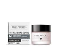 Bella Aurora B7 Crema Antimanchas y Antiedad Noche | Renueva la Piel mientras Duermes | Reduce Manchas y Arrugas | Mejora Firmeza y Luminosidad | Tratamiento Facial Nocturno | 50 ml