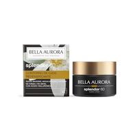 BELLA AURORA - Contorno de Ojos Splendor 60 15 ml, con Espátula de Efecto Frío, para Arrugas, Líneas de expresión, Bolsas y Ojeras, con Ácido Hialurónico y Extractos Botánicos, Hidratante