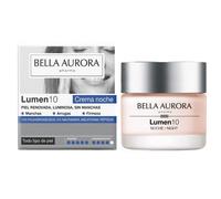 Bella Aurora Lumen10 Noche Crema Antiedad Antimanchas Global con Polihidroxiácidos, Niacinamida y Melatonina Liposomada | Regeneración, Elasticidad e Hidratación Intensiva | 50 ml