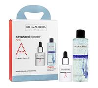 Bella Aurora Pack Advanced Booster AHA 30ml + Solución Micelar 200 ml | Sérum Efecto Peeling y Antimanchas | Unifica la Textura de la Piel | Reduce los poros | Agua Micelar para Limpieza Facial
