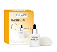 BELLA AURORA Pack Advanced Booster Vitamina C 30ml +Esponja Konjac, Intensivo y Alta Concentración,Booster Iluminador y Unificador, con Vitamina C Estabilizada, Antioxidante, Efecto Inmediato, 1 item
