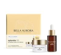 BELLA AURORA - Pack Antiedad Splendor, Crema Día 30 ml + Sérum 30 ml con Vitamina C y Ácido Hialurónico, Tratamiento Antiedad, +50 Años, Efecto Lifting, Reparador y Antioxidante