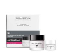 Bella Aurora Pack B7 Crema Antimanchas Antiedad con Ácido Hialurónico + Eyes Contorno de Ojos | Regenerador, Aclarante e Hidratante para Piel Normal-Seca | B7 50ml + Eyes 15ml