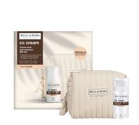 BELLA AURORA Pack CC Cream Anti-manchas SPF 50+ Tono Claro 30ml + Neceser Regalo | Protección Alta UVA UVB IR HEV | Toque de Color que Unifica y Atenúa Manchas