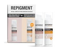 BELLA AURORA - Pack Repigment 12 Plus 75 ml + Repigment SunScreen SPF 30 75 ml, Crema Reguladora de Pigmentación de Piel y Protector Solar para Pieles con Déficit de Pigmentación, Crema Doble Acción