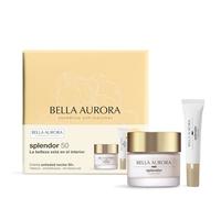 Bella Aurora Pack Splendor 50 Noche 50ml + Contorno de Ojos 15ml | Reparación, antimanchas, mirada luminosa | Regalo ideal Día de la Madre