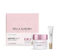 Bella Aurora Pack Splendor Glow Día 50ml + Contorno de Ojos 15ml | Luminosidad, hidratación, mirada radiante | Regalo ideal Día de la Madre