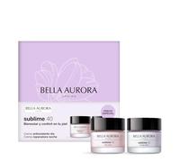 BELLA AURORA - Pack Sublime 40, Crema Antioxidante Día 50ml + Crema Reparadora Noche 50ml, Tratamiento Antiedad e Iluminador, +40 Años, Atenúa Arrugas y Líneas de Expresión, Unifica y Aclara Piel