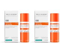 BELLA AURORA - Protector Solar SPF 50+ - 50 ml, para Piel Mixta-Grasa, Crema Solar, Facial Antimanchas, Crema Protectora Solar, Bloqueador Solar, Absorción Rápida, Calma la Piel, Uso Diario