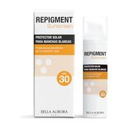 BELLA AURORA - Repigment SunScreen SPF 30 75 ml, Protector Solar para Pieles con Déficit de Pigmentación, Potencia Beneficios Solares, Reduce Aparición de Manchas Blancas, con Melitane y Antioxidantes