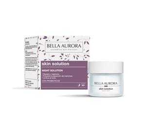 BELLA AURORA Skin Solution Night Bálsamo Nutritivo Reparador 50 ml | Nutre, repara y regenera · Acción intensiva nocturna · Con probióticos y karité