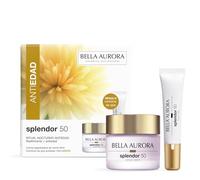 Bella Aurora Splendor 50 Pack Antiedad Noche Reafirmante | Ritual Nocturno +50 Años | Crema Regeneradora de Noche + Contorno de Ojos Antiedad | Arrugas y Redensificación | 50 ml + 15 ml