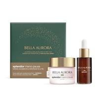 Bella Aurora Splendor Meno-Pause, Kit Antienvejecimiento con Crema Reafirmante de Día 50ml y Sérum Iluminador Antioxidante 30ml, Tratamiento para Menopausia