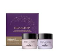 Bella Aurora Sublime 40 Set Anti-Edad, Crema Día Antioxidante SPF20 50ml con Crema Noche Reparadora 50ml, Ritual Diario Anti-Estrés y Renovador