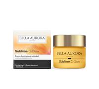 Bella Aurora Sublime C-Glow | Crema iluminadora antiedad con vitamina C estabilizada, ácido hialurónico y extracto marino | Ilumina, revitaliza e hidrata la piel apagada | Todo tipo de pieles | 50 ml
