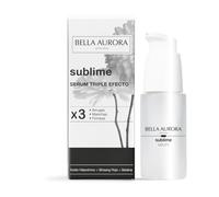 Bella Aurora Sublime Sérum Triple Efecto | Antiedad, Antimanchas y Firmeza | Reafirma, Ilumina y Mejora la Elasticidad | Con Ácido Hialurónico, Ginseng Rojo y Betaína | 30 ml