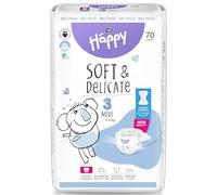 Bella Baby Happy | Maxi Talla 4 (8-14 kg) | Pañales para Bebé Ultrasuaves y Absorbentes | Sin Cloro ni Alérgenos | Certificados OEKO-TEX | Transpirables | Protección Antifugas | 62 Unidades