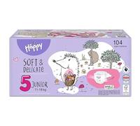 bella baby Happy Pañales suaves y delicados, talla 5, 11-18 kg, 104 unidades