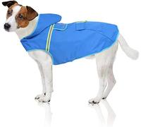 Bella & Balu Chubasquero de Perro - Impermeable para Mascotas con Capucha y reflectores para Proteger a su Perro en Paseos Largos del frío, la Lluvia o la Nieve en épocas frías (XS | Azul)