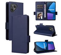 BELLA BEAR Funda para Fairphone 5 5G, Funda Tipo Billetera de Cuero con Tapa magnética, Funda con función Atril, Funda Protectora a Prueba de Golpes para Fairphone 5 5G-DAzul