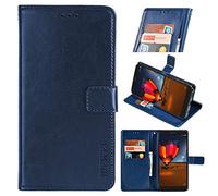 BELLA BEAR Funda para Vivo Y19S 4G Flip Case [Portatarjetas] [Pata de Cabra] Carcasa Móviles Caso para Vivo Y19S 4G Funda(Azul Oscuro)