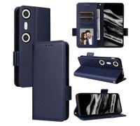 BELLA BEAR Funda para XReal Beam Pro, Funda Tipo Billetera de Cuero con Tapa magnética, Funda con función Atril, Funda Protectora a Prueba de Golpes para XReal Beam Pro-DAzul