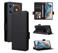 BELLA BEAR Funda para ZTE Nubia Music, Funda Tipo Billetera de Cuero con Tapa magnética, Funda con función Atril, Funda Protectora a Prueba de Golpes para ZTE Nubia Music-Negro