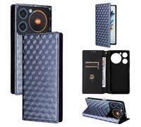 BELLA BEAR Funda para ZTE Nubia Music, Funda Tipo Billetera de Cuero con Tapa magnética, Funda con función Atril, Funda Protectora a Prueba de Golpes para ZTE Nubia Music-Azul